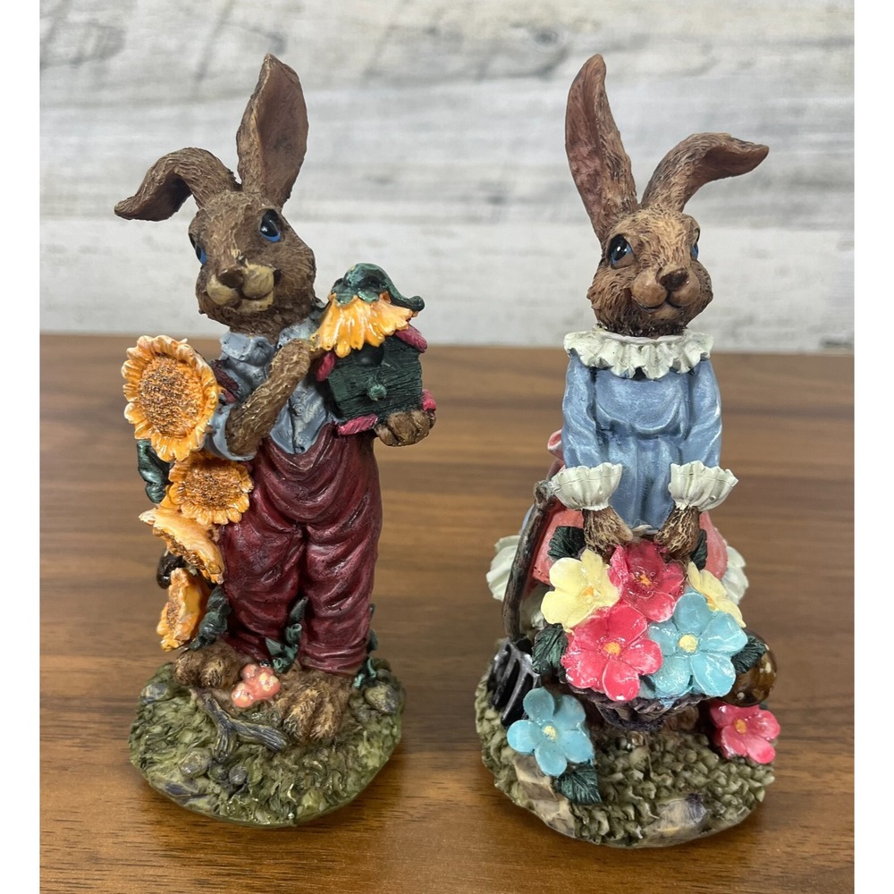 Vintage K's Collection‎ Easter Parade Bunnies Limited Edition Lot of 2 5.5"
